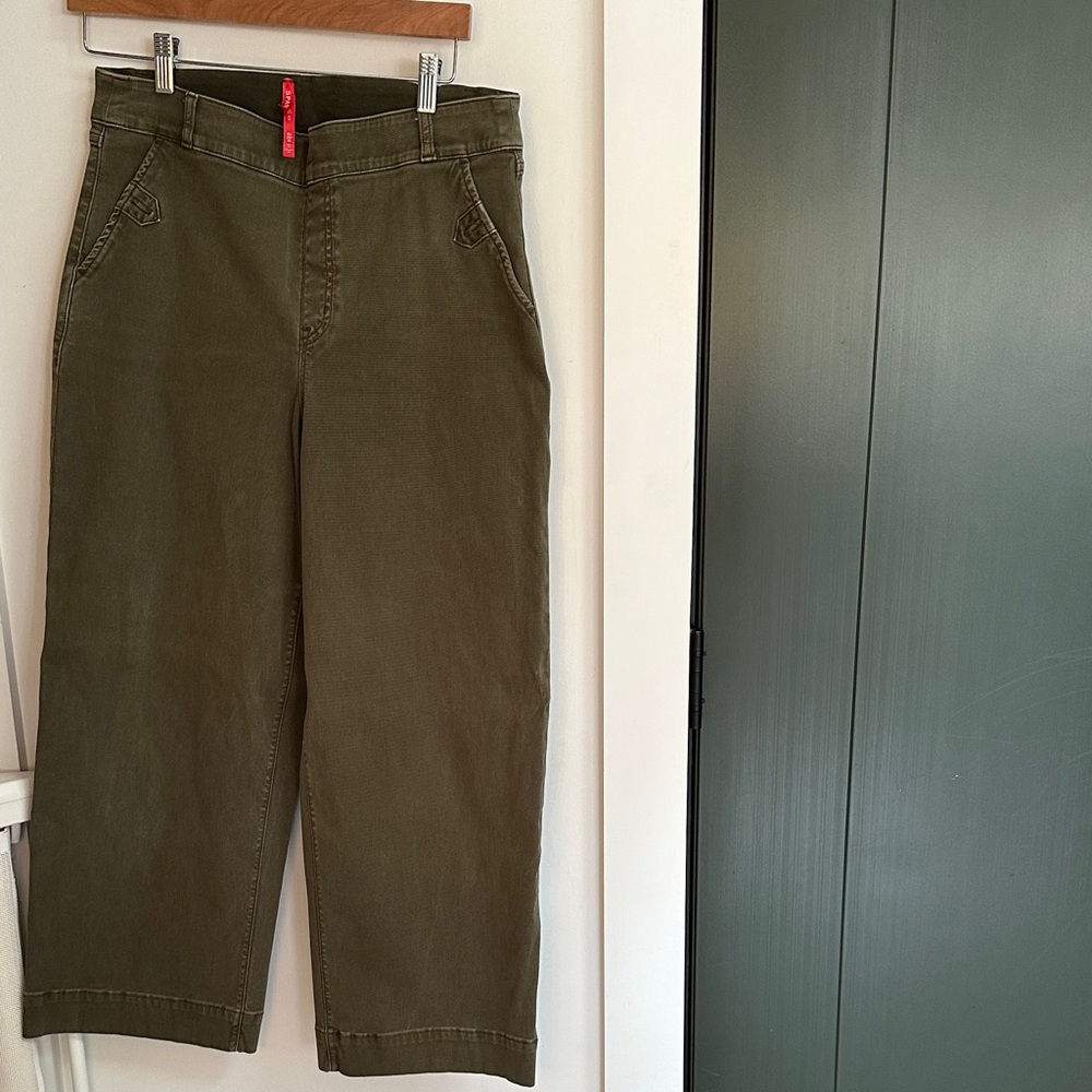 Spanx Olive Green Wide Leg Pants